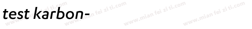 test karbon字体转换
